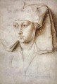 若い女性画家ロジャー・ファン・デル・ウェイデンの肖像